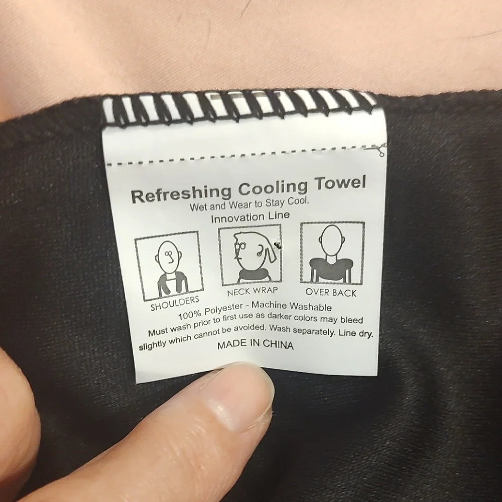 American Legion Riders Black and White Cooling Towel NWOT